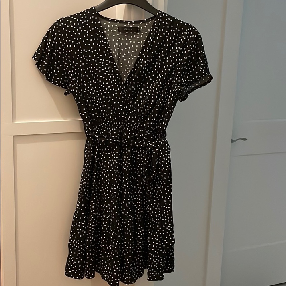 Polka Dot Wrap Dress